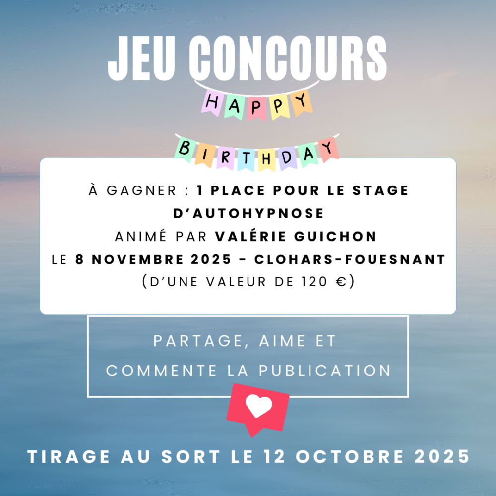 concours gagne un stage autohypnose avec valerie guichon novembre 2025