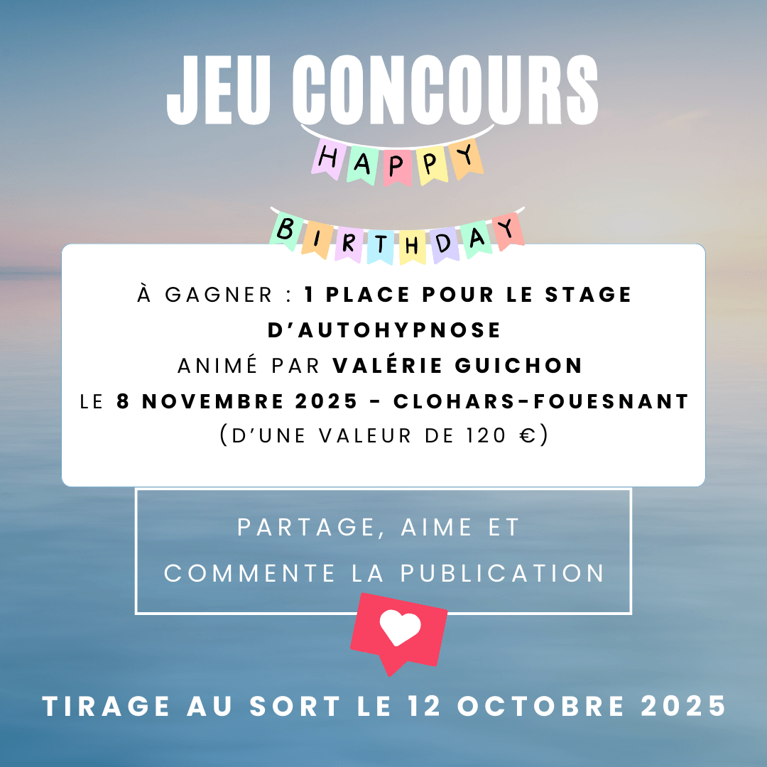 concours gagne un stage autohypnose avec valerie guichon novembre 2025